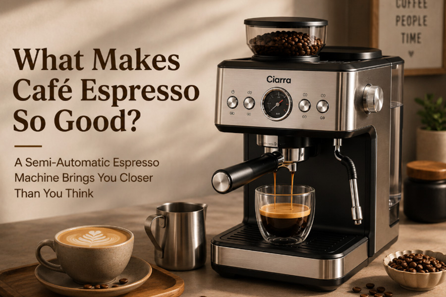 What Makes Cafe Espresso So Good A Semi Automatic Espresso Machine Brings You Closer Than You Think